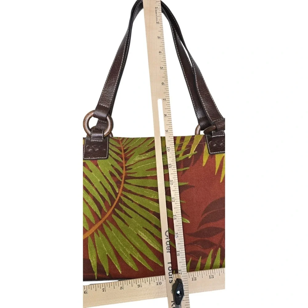 Relic Tropical Floral Canvas‎ Hobo Shoulder Bag Faux Leather canvas Handle Purse